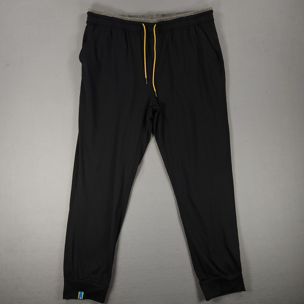 Chubbies Joggers Pants Mens XL Black Performance Athletic Drawstring Stretch